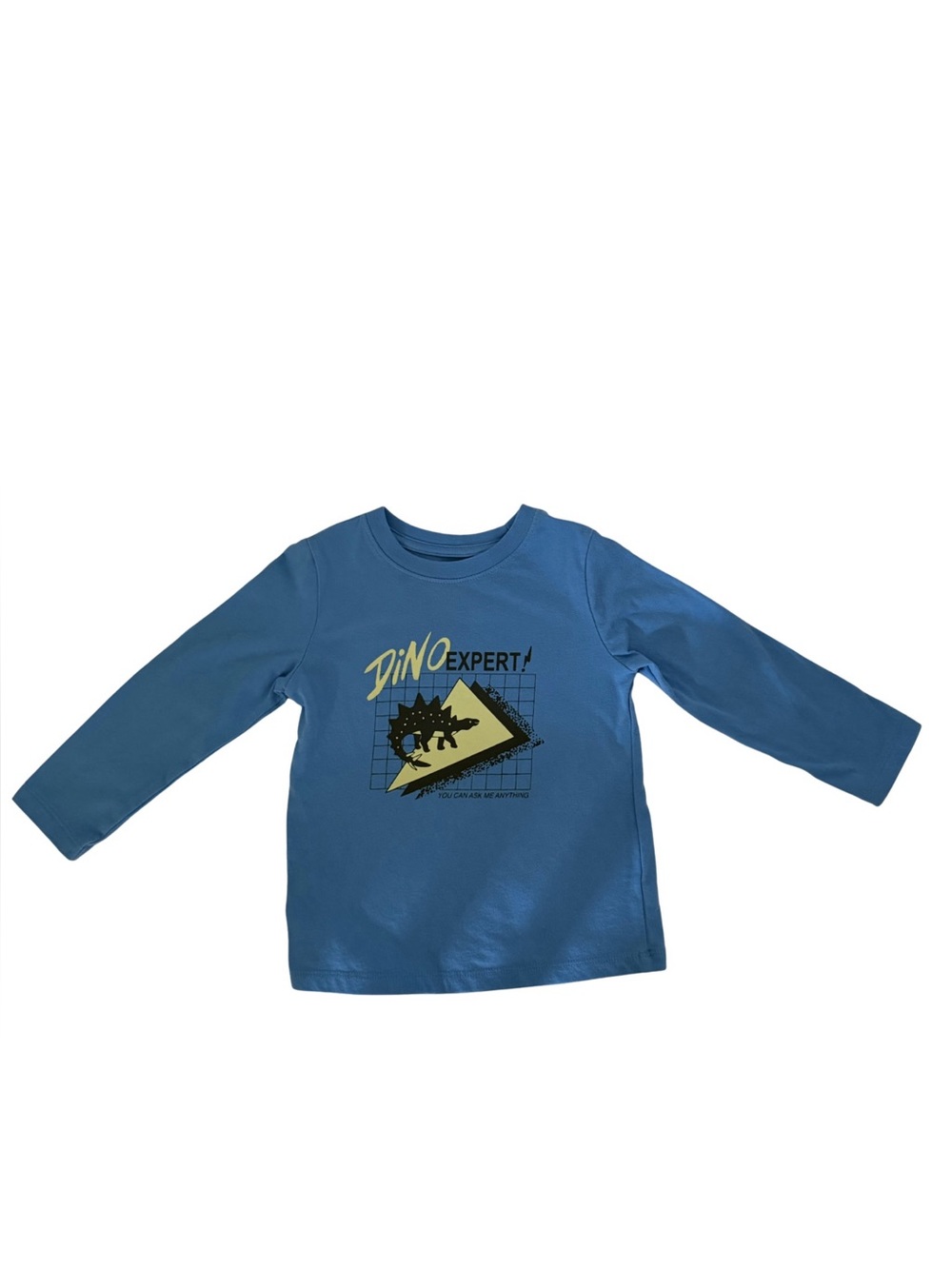 Cat & Jack - Dino Expert Graphic Long Sleeve Tee Steel Blue 3T
